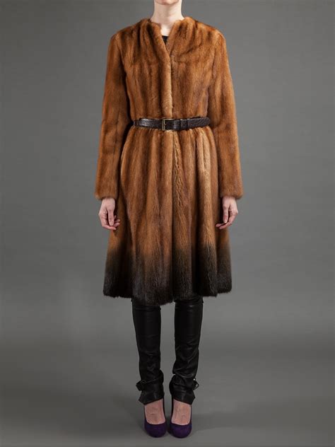 fendi print fur coat|Fendi fur jacket women's.